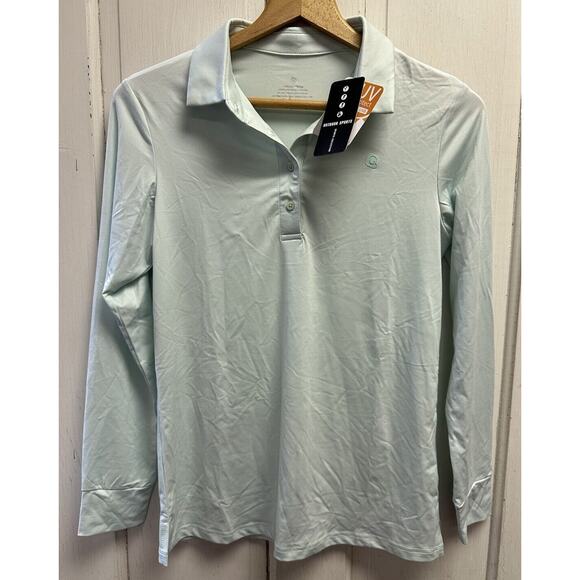NWT CQC Sports Mint Green UV Protection L/S Top Size Small - Picture 1 of 8